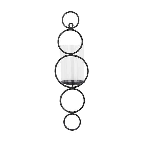 25" Black Modern Wall Sconce